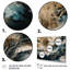 «Blue Beige Marbré Dreamscape IV», reproduction d'art sur toile-88518084-88518086