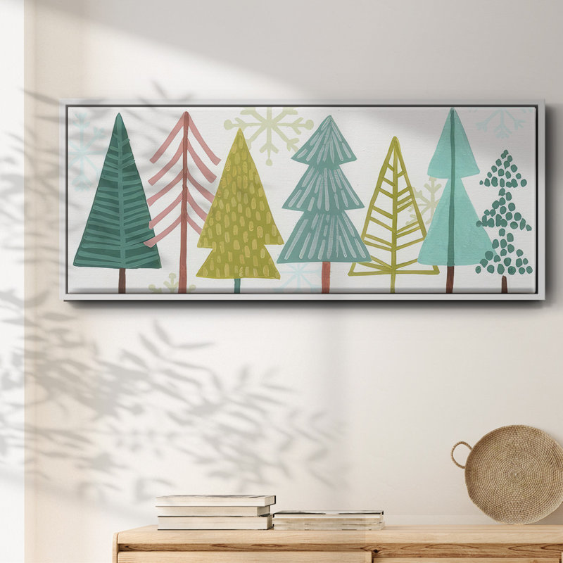 Modern Holiday Collection D- Framed Canvas