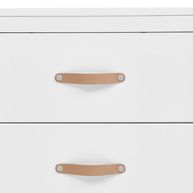 Commode 6 tiroirs avec tiroirs emboîtables babyGap par Delta Children Skye - Certifié Greenguard Gold, Blanc / Brun