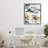Flowing Stippled Brushstrokes Floating Frame, design by Lisa Ridgers-150464526-150464521