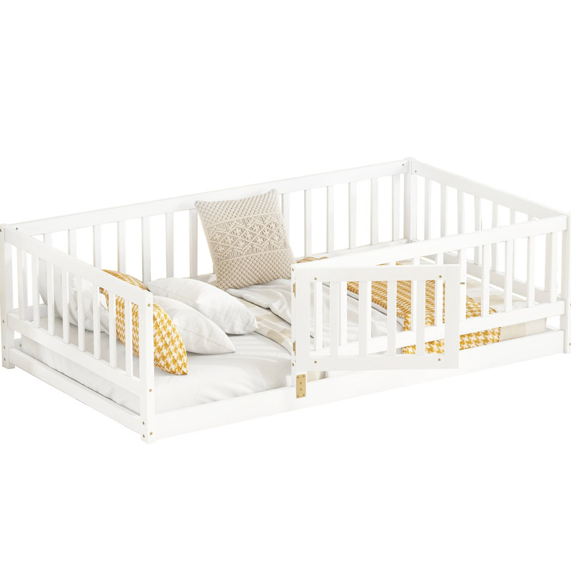Lit simple - bois de pin blanc, bois de plancher de construction stable pour et