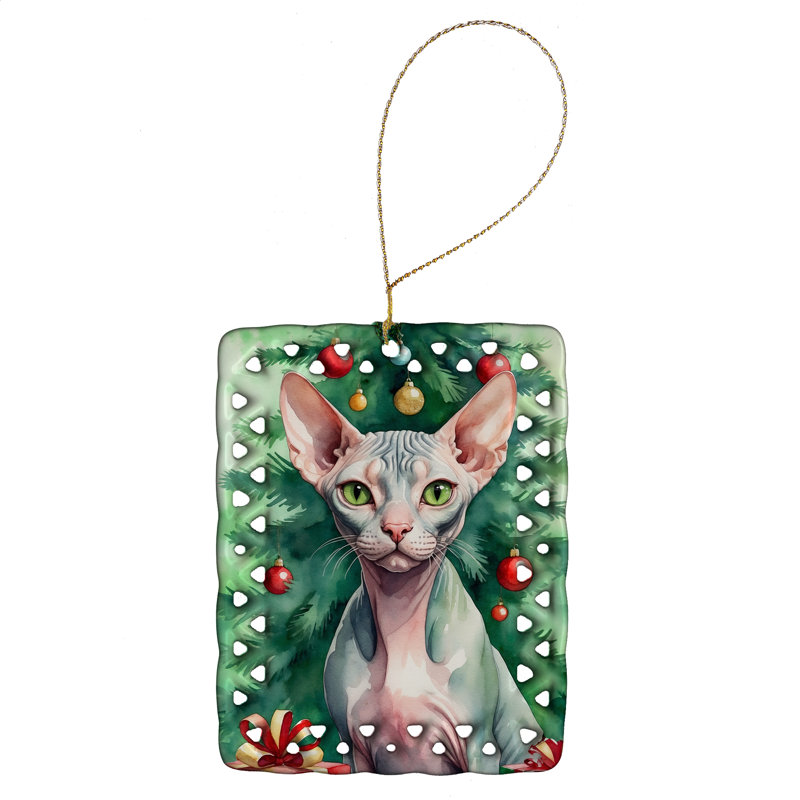 Ornement en porcelaine Sphynx, Sphynx