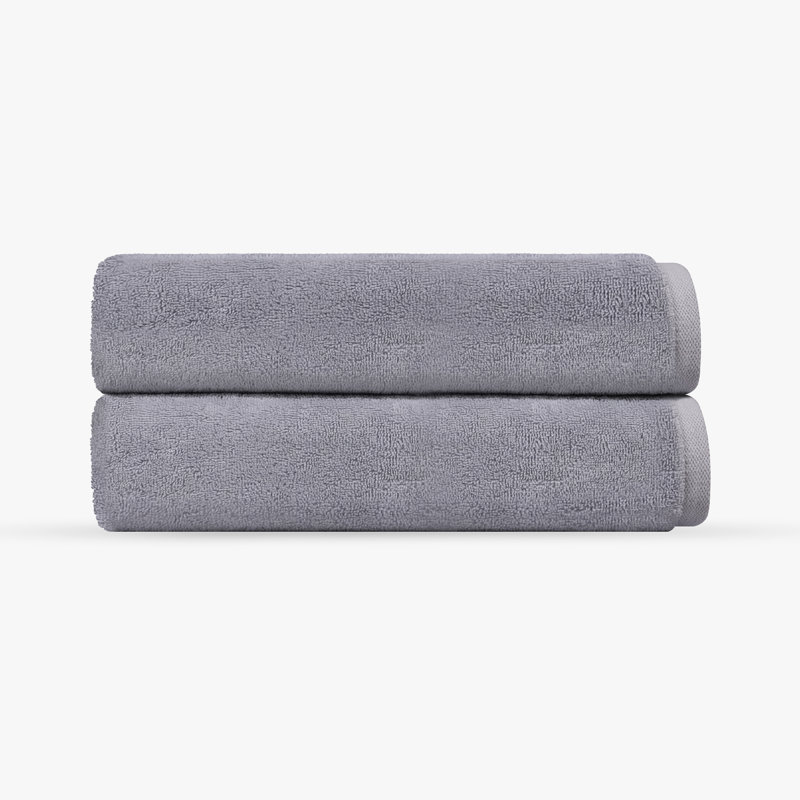 Ensemble de serviettes de bain 2 pièces Mac, Argent