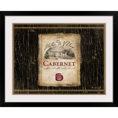 « wine-cabernet » par jennifer pugh, impression rétro