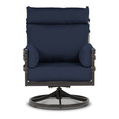Chaise berçante pivotante à dossier haut Lancaster