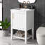 Meuble-lavabo simple 20 po avec plateau Shokraji-185137529