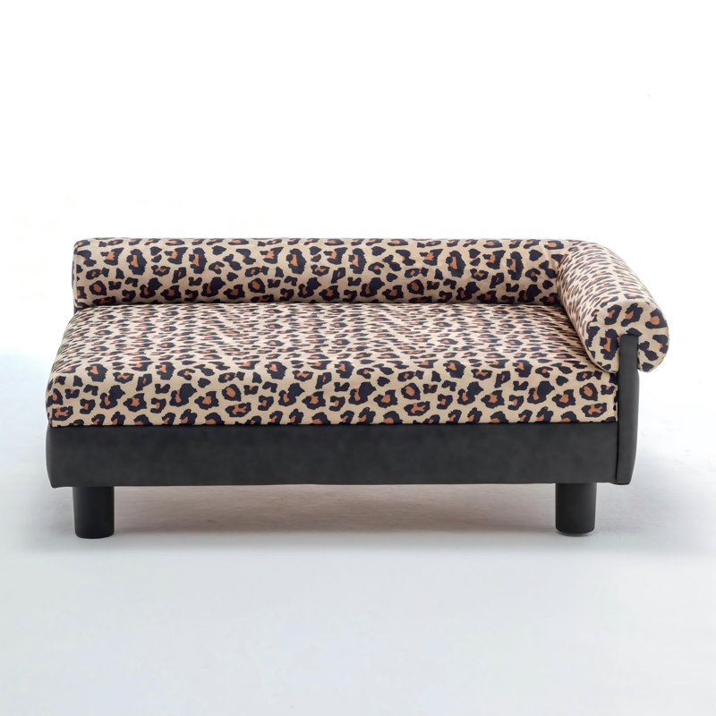 Lit pour chien Malcolm Elegant Rectangle, Leopard