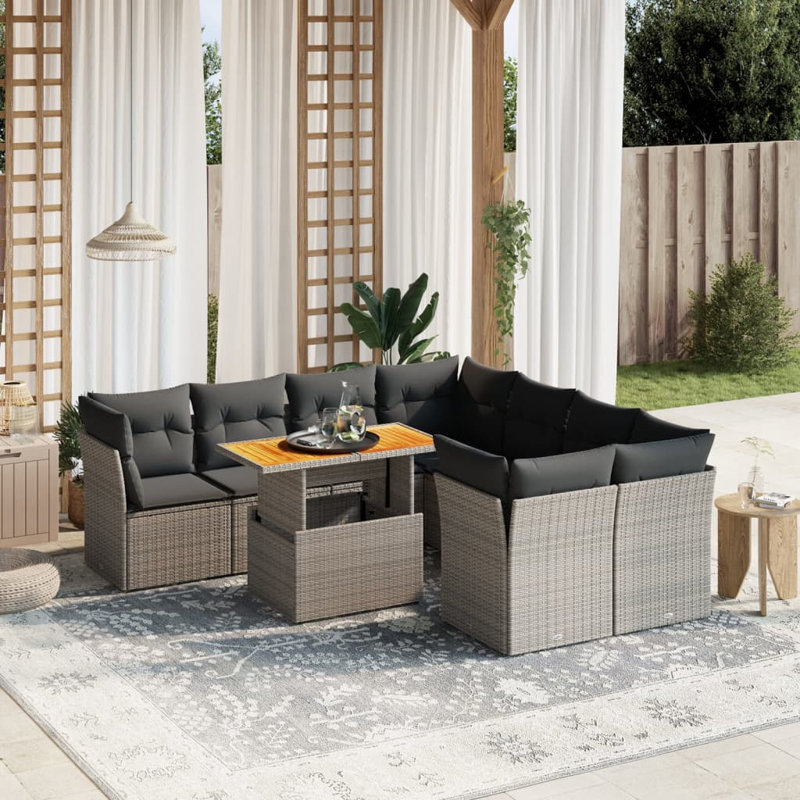 Ensemble de canapé de jardin Vidaxl