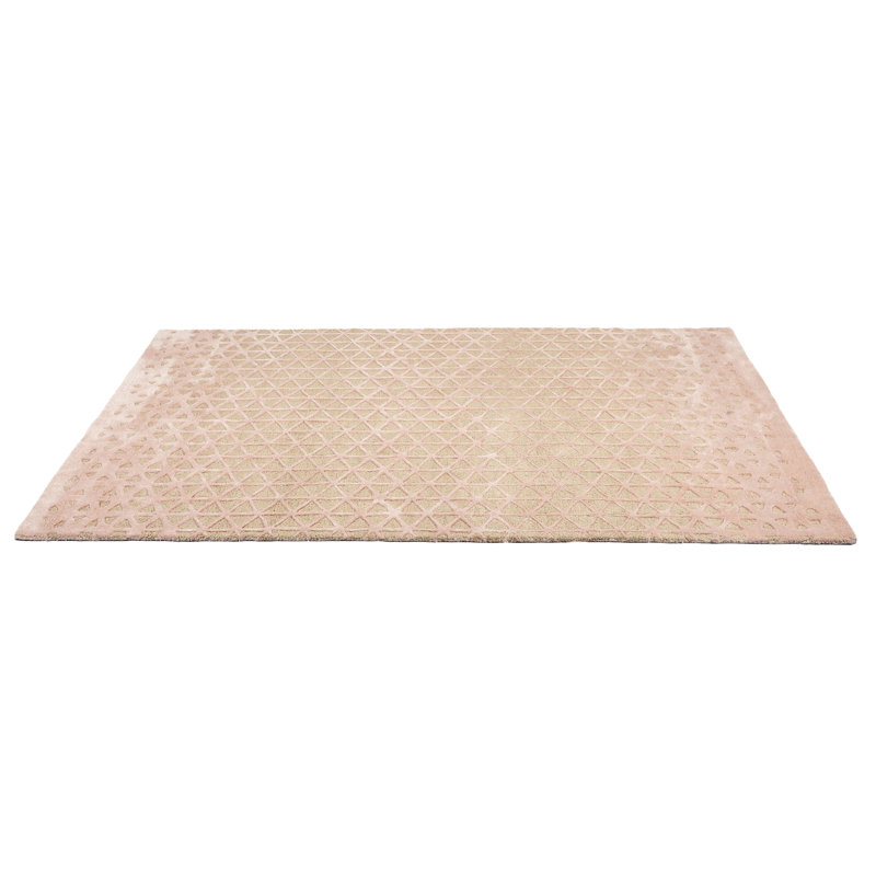 Pearly Geometric Area Rug in Beige/Pink, Rectangle 8' x 10'