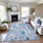 Premium Machine Washable Elize AMF1500 Floral Rug-945127873