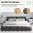 Chenille Upholstered Bed Frame With Headboard-95756490-86317123
