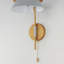 Mirena Single Light Steel Dimmable Wallchiere