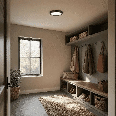 Raed LED Flush Mount in Black