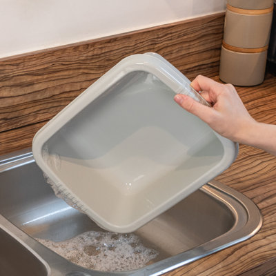 Washing up bowl and draining rack