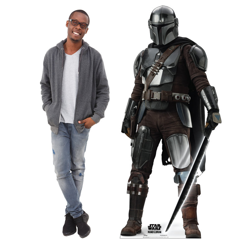 Life-Size Mandalorian Cardboard Standee, 72" Tall