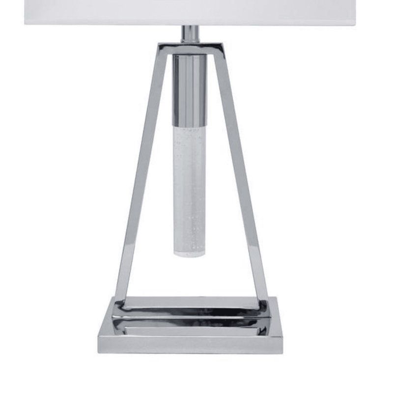 Ensemble de lampes de table argentées 22 po Kavinda