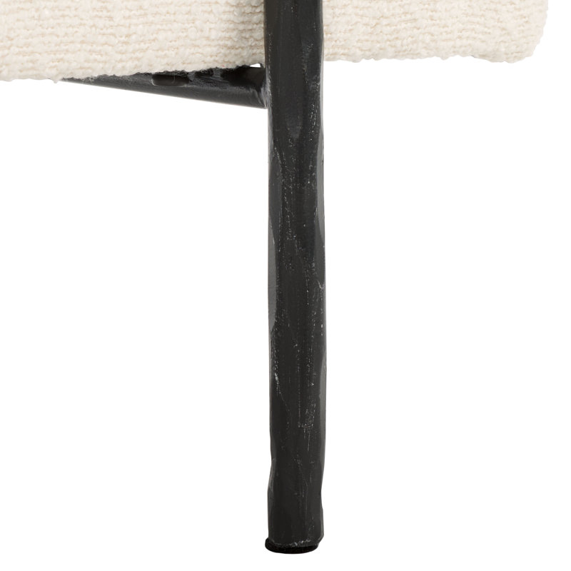 Jessa Boucle Bench, Black
