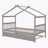 Saunderton Wooden House Bed with Trundle-299217222-298050778