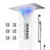 Isernia LED Chrome Recessed Ceiling Shower System with 20x14 Panel and Thermostatic Temperature Control