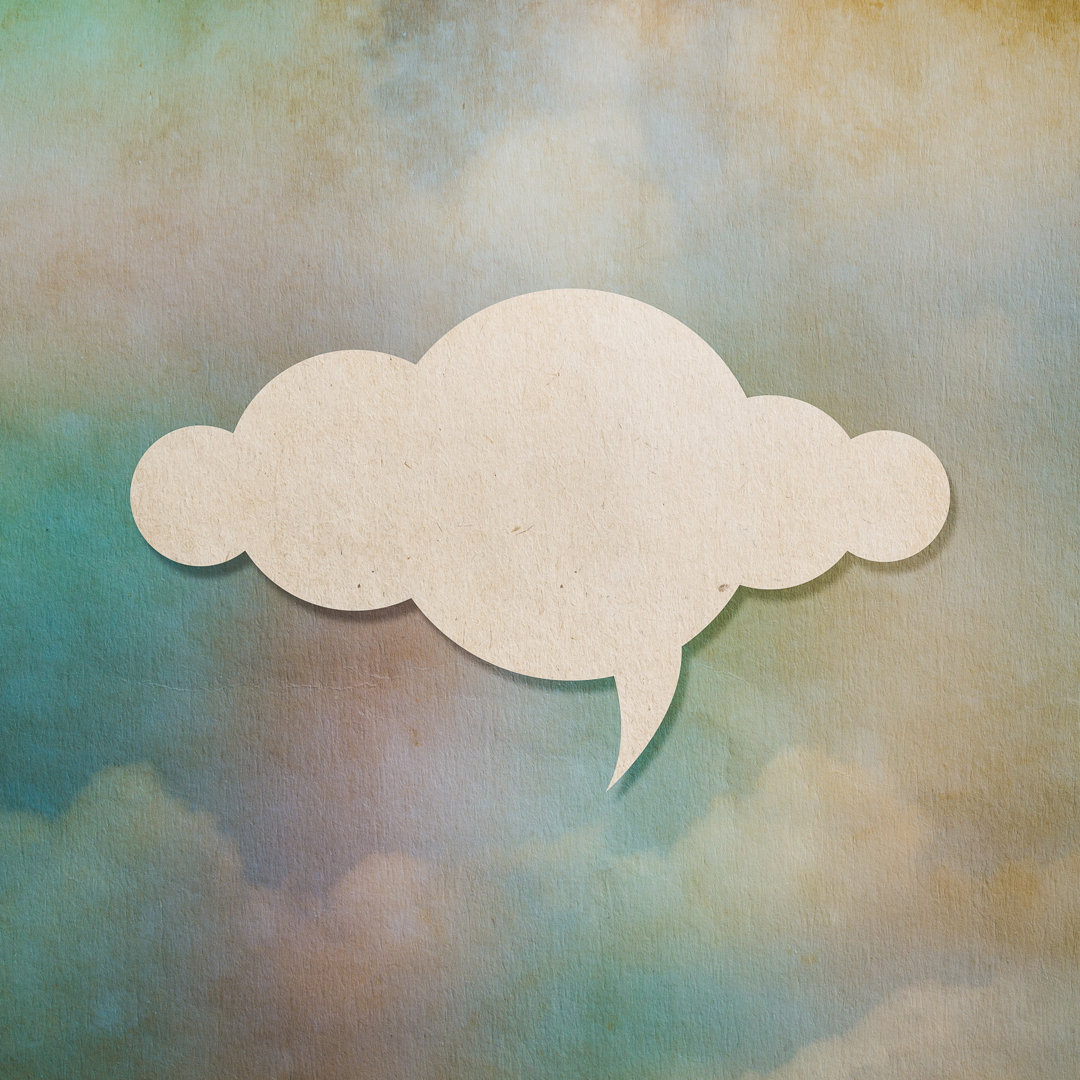 Cloud Paper Background by Surasaki - Wrapped Canvas Print