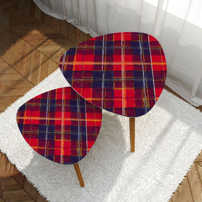 Ensemble de 2 tables basses gigognes Triangle