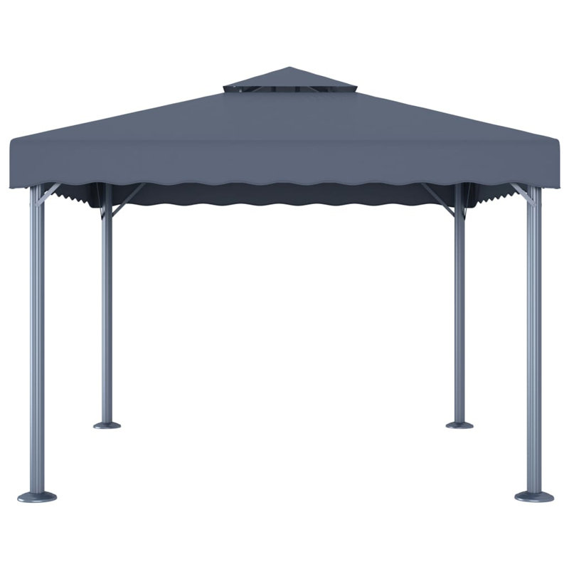 Gertie 3m x 3m Steel Patio Gazebo, Anthracite