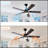 Ceiling Fans with Lights and Remote Control
