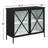 Diego 2-Door Iron Accent Cabinet
