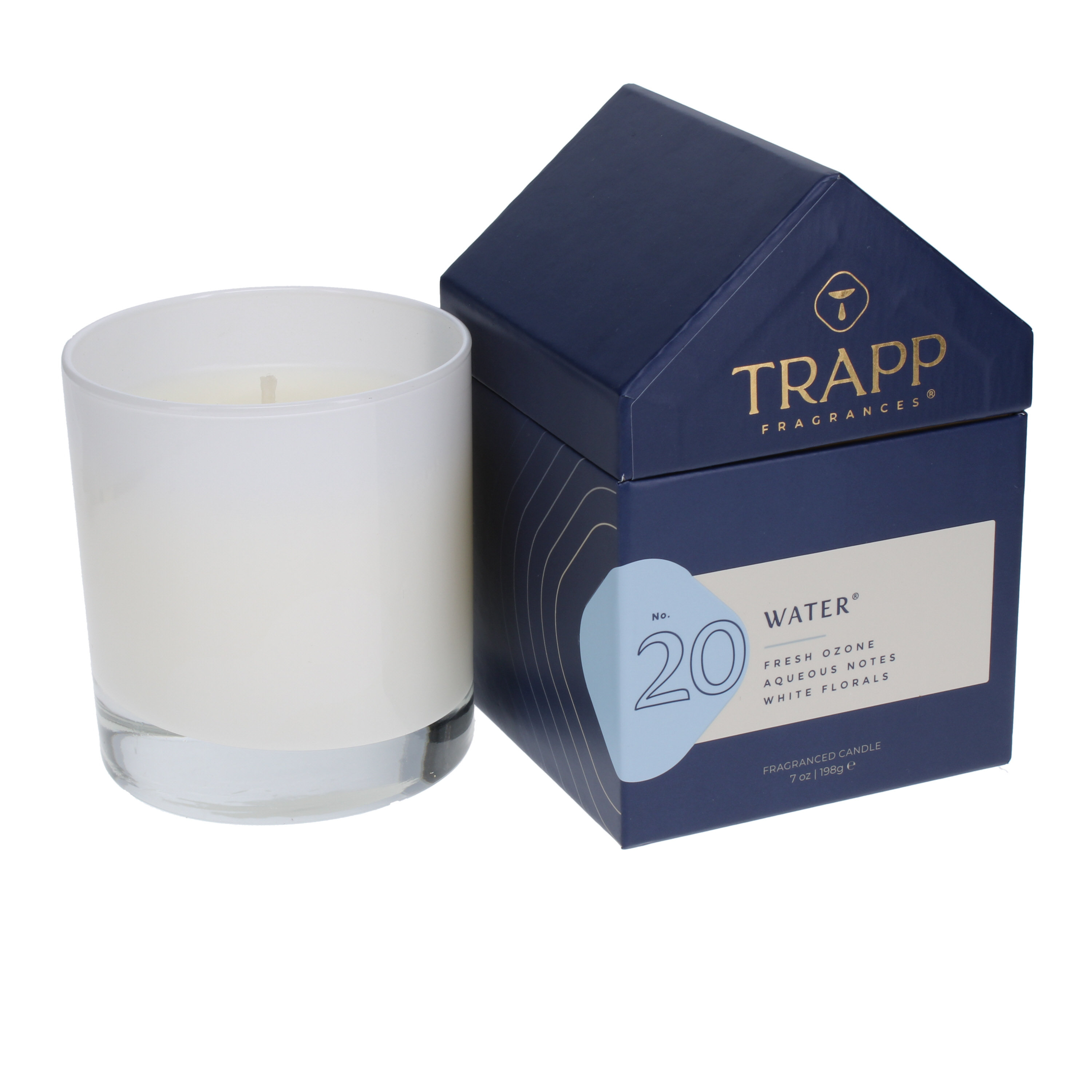 Trapp Fragrances No. 20 Water Water Scented Candle with Glass Holder