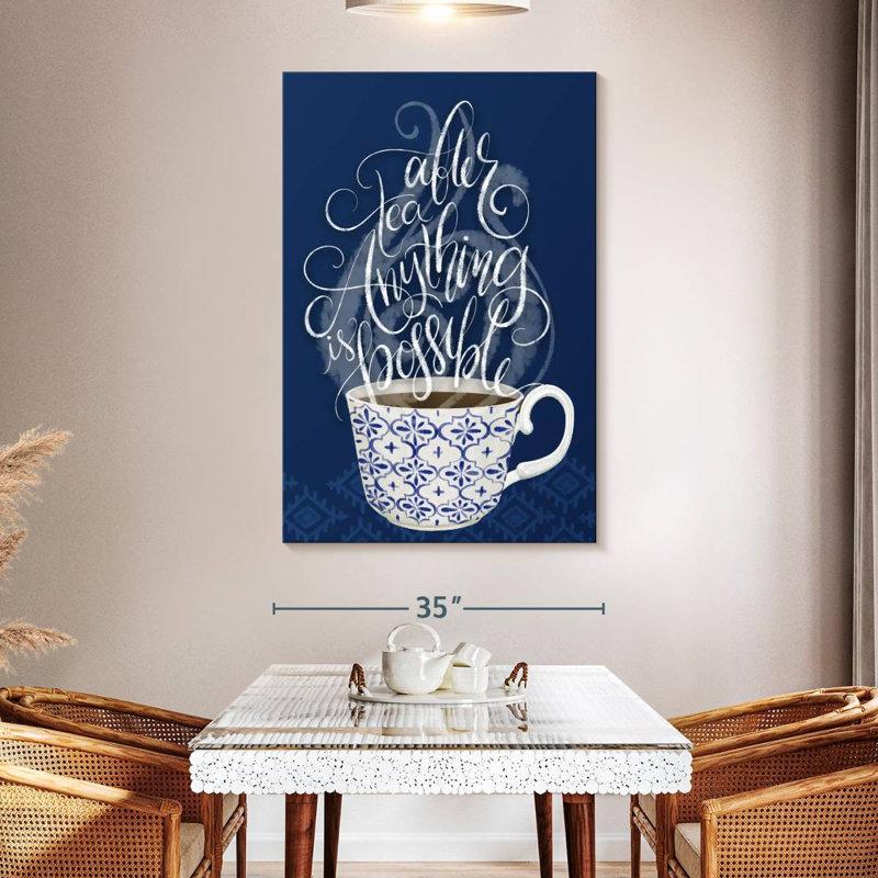 Tergel Tea Time II, 51" H x 34" W