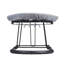 Planche à repasser de table, planche durable avec repose-fer, support de porte inclus, parfait pour les dortoirs et les petits espaces, noir avec couvercle gris-98543363