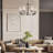 Ahsir 6 - Light Dimmable Wagon Wheel Chandelier-2037279866
