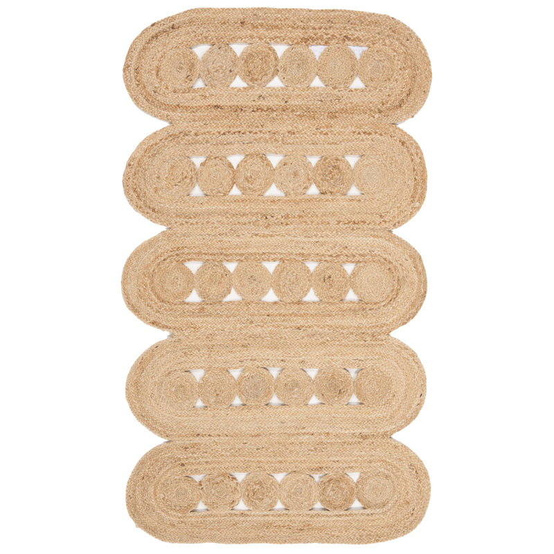 Harden Handwoven Jute Area Rug, Rectangle 3 pi x 5 pi