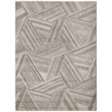 Marut Hand Tufted Geometric Area Rug in Light Beige