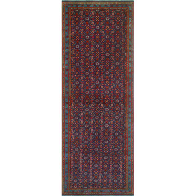 One-of-a-Kind 3'9" X 10'5" 1980s Runner Wool Area Rug in