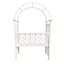 Arche de jardin en aluminium avec banc 2 places-114208236
