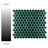 Metro Ion 1" Hex 10-1/4 in. x 11-7/8 in. Porcelain Mosaic Tile-96342109