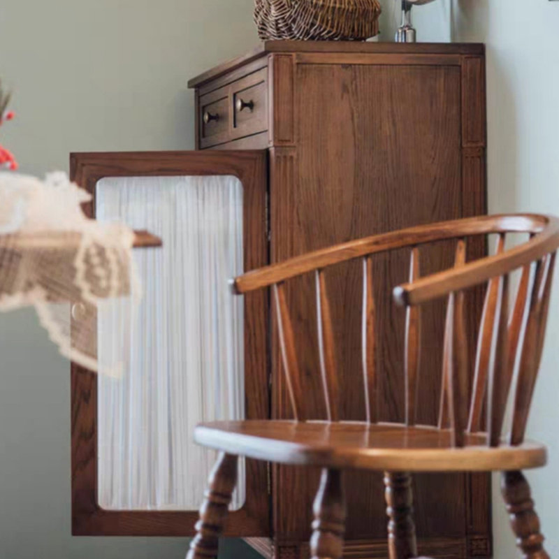 Buffet simple de couleur noyer