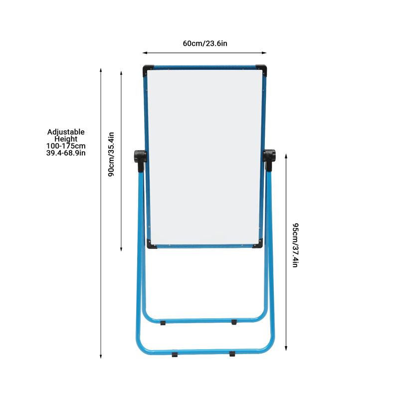 36" x 24" Double Sided Height/Angle Adjustable Magnetic White Board