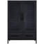 Vitrine haute 60 po avec 2 tiroirs de rangement-1710242920