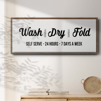 Wash Dry Fold- Framed Canvas