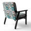 Fauteuil d'appoint rembourré multicolore