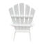Chaise confortable en bois blanc - style pour patio, porche, terrasse, jardin, bord de piscine, assemblage facile, poids de 110 lb et utilisation polyvalente à l'extérieur et à l'intérieur, charge maximale