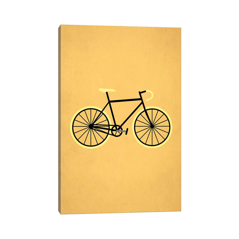 «Bicycle Love» par Kubistika, impression sur toile tendue, H 18 po x l 12 po x 1,5 po