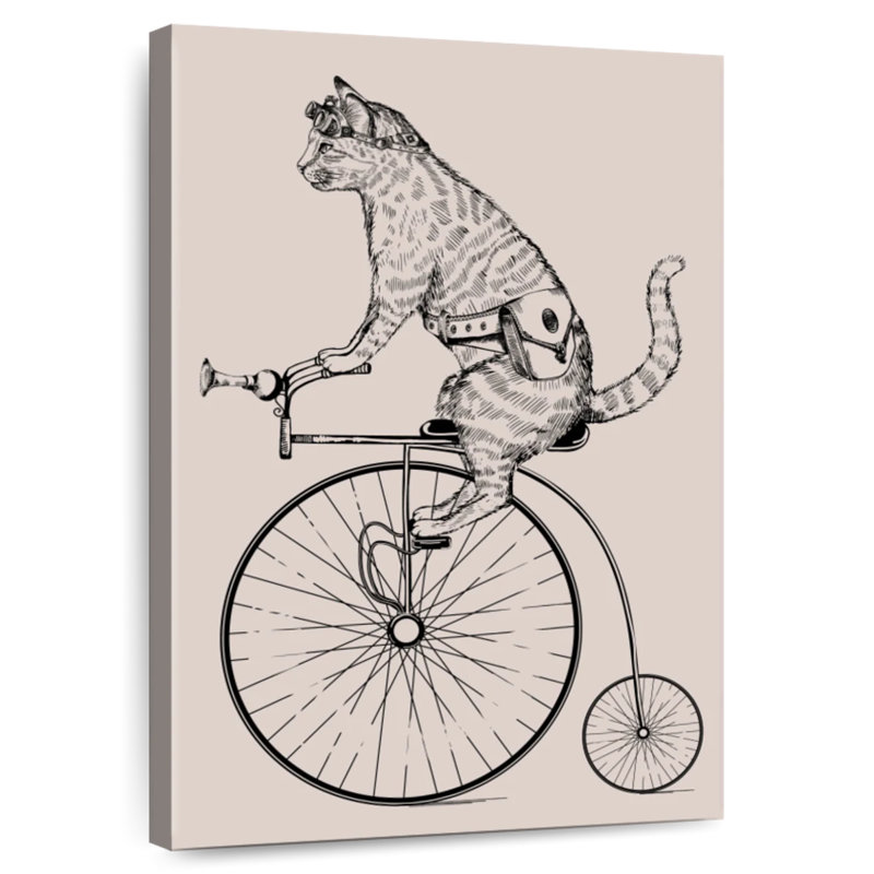 Mehar Steampunk Cat, 48" H x 32" W