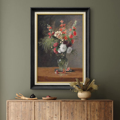 " Red And White Garden Flower "