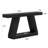 Chasidi Rectangular Pedestal Console Table-702884551