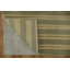 Élégantes rayures terreuses: tapis oriental népalais 3 x 5