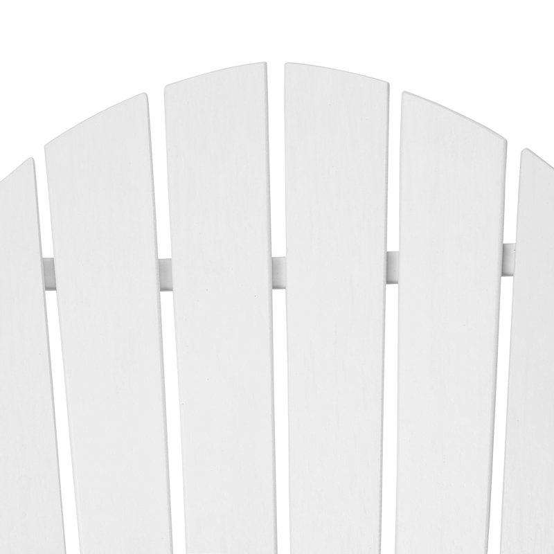 Chaise Adirondack en plastique Chappl, Blanc