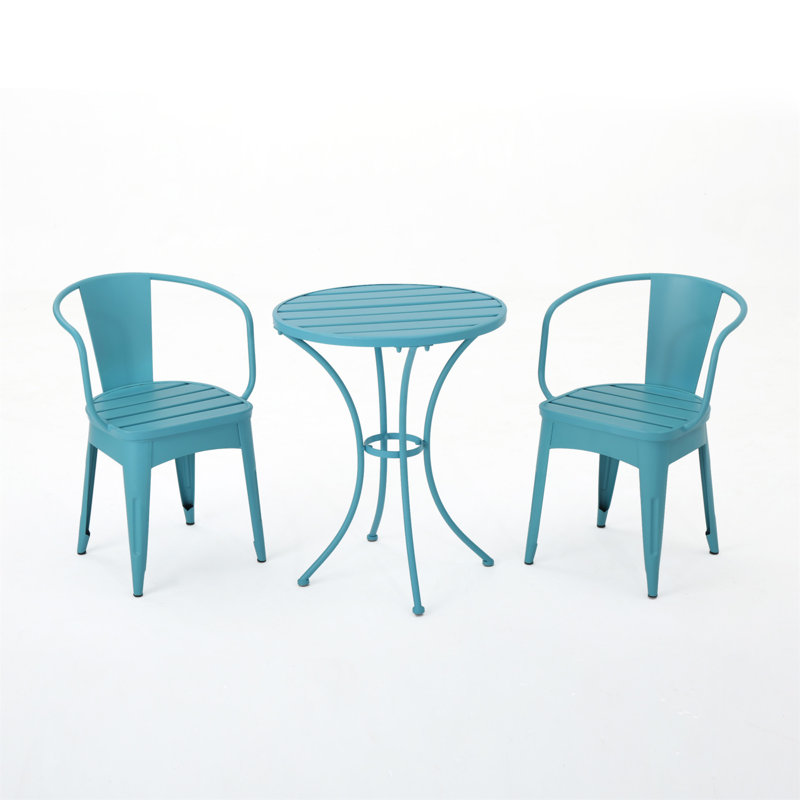 ENSEMBLE MÉTAL 3 PCS COLMAR, Bleu